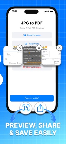 JPG to PDF Converter App iPhone screenshot