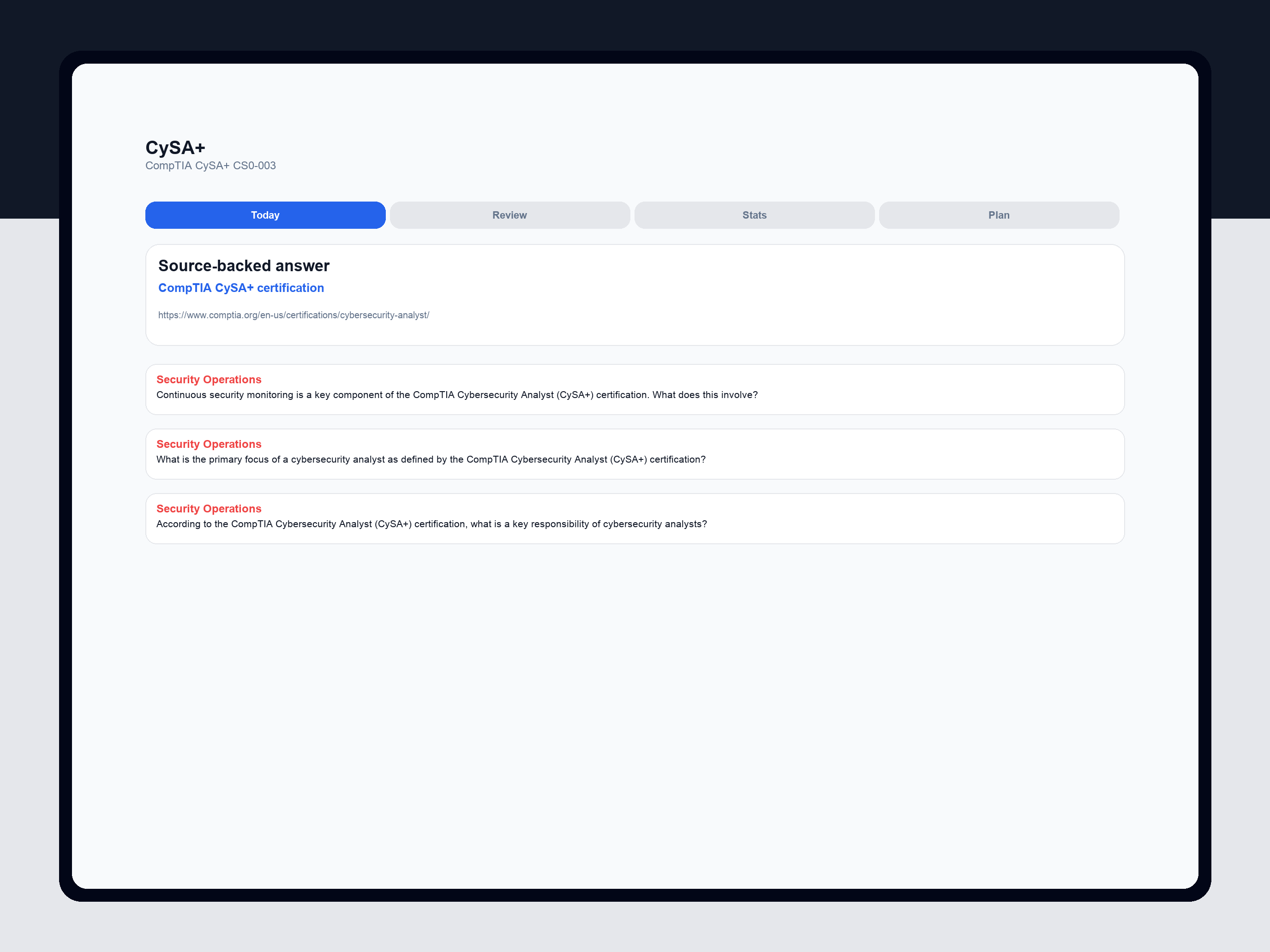 CySA+ Practice Test screenshot 14