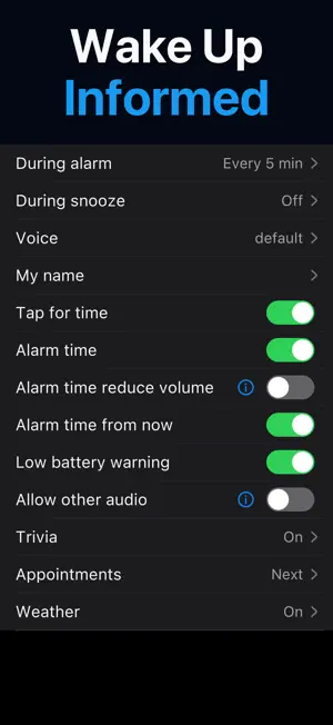 TalkingAlarm: Alarm Clock screenshot 2