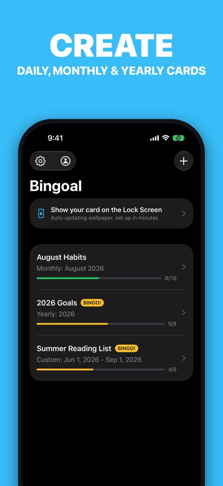 Bingoal: Goal & Habit Bingo screenshot 3