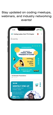 Attendly by Coding Ladies iPhone screenshot