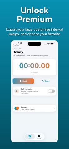 Stopwatch - Lap Timer iPhone screenshot