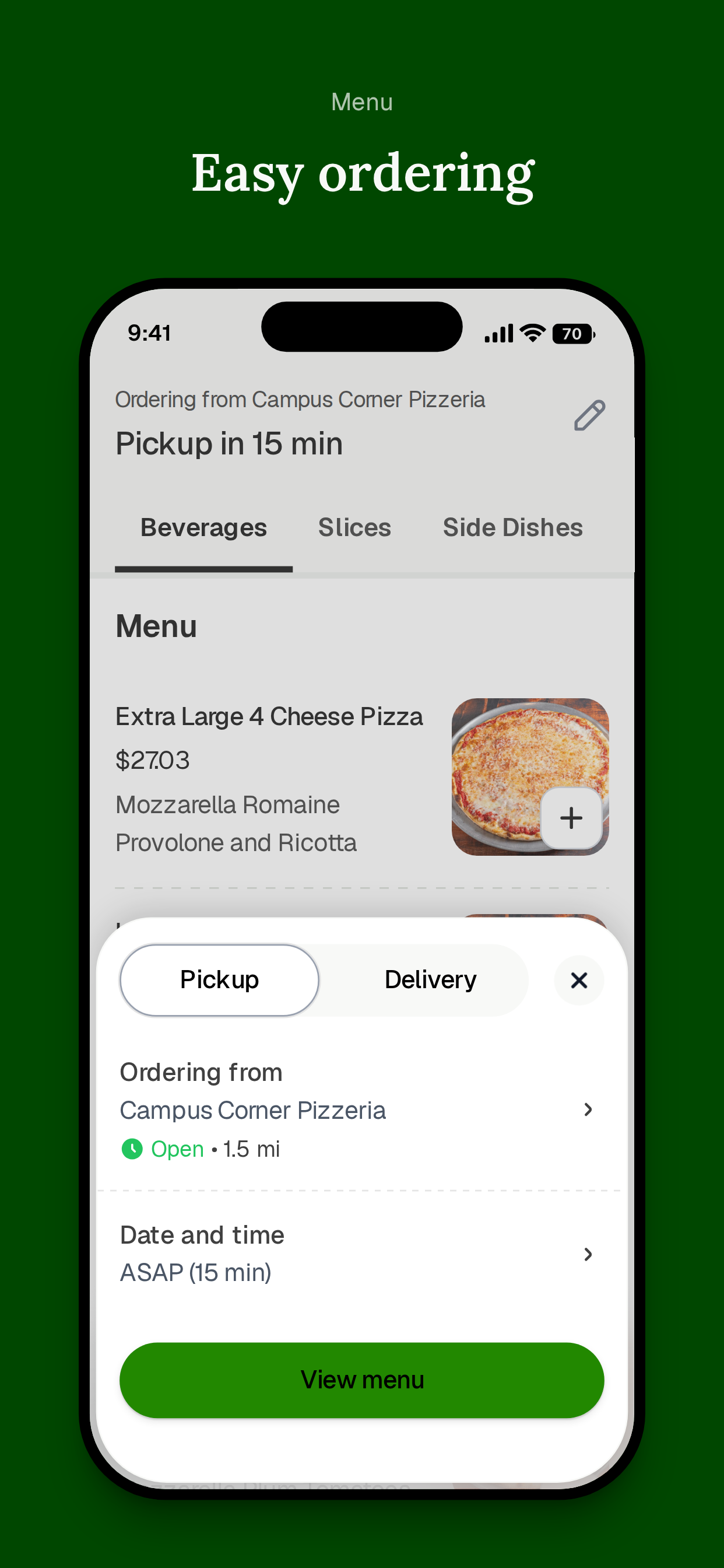 Campus Corner Pizzeria screenshot 3