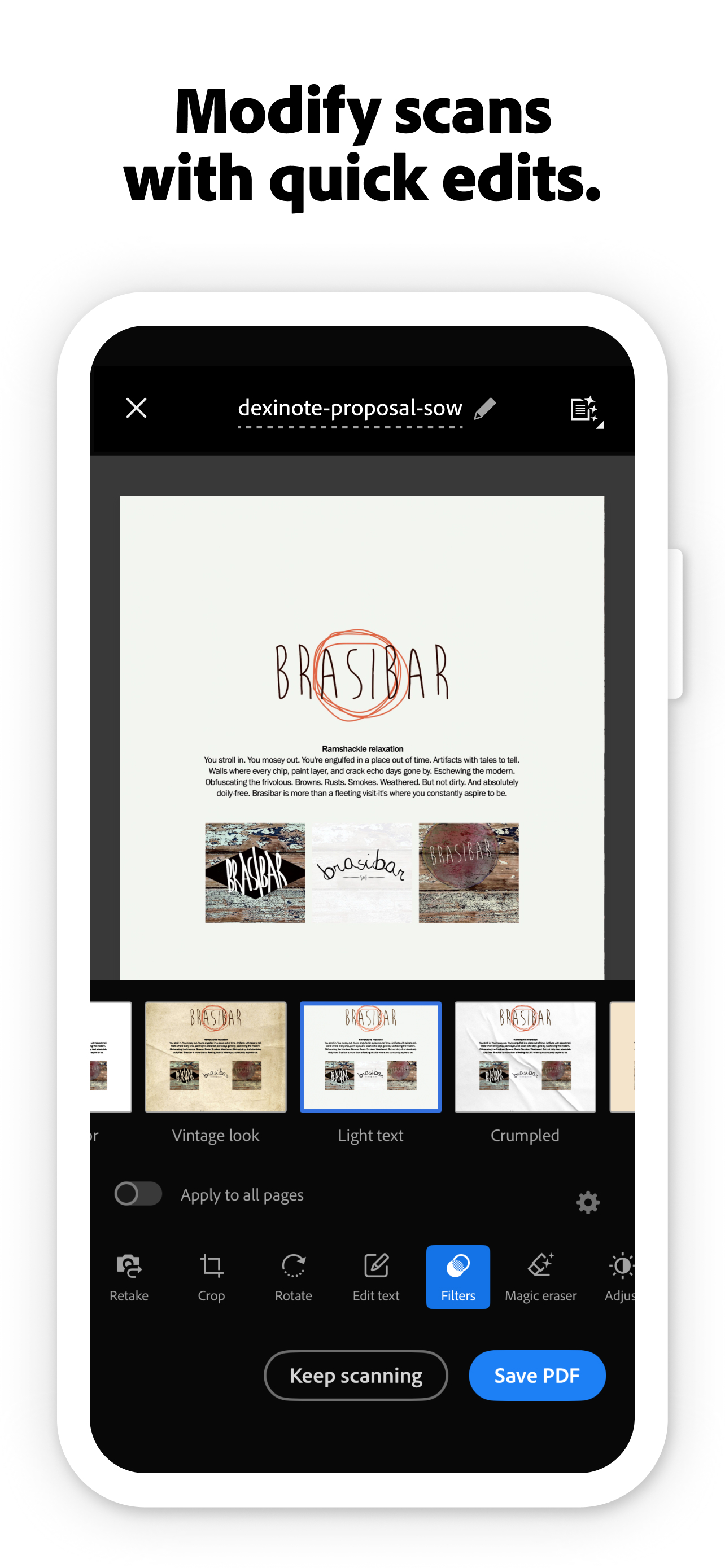 Adobe Scan: PDF & OCR Scanner