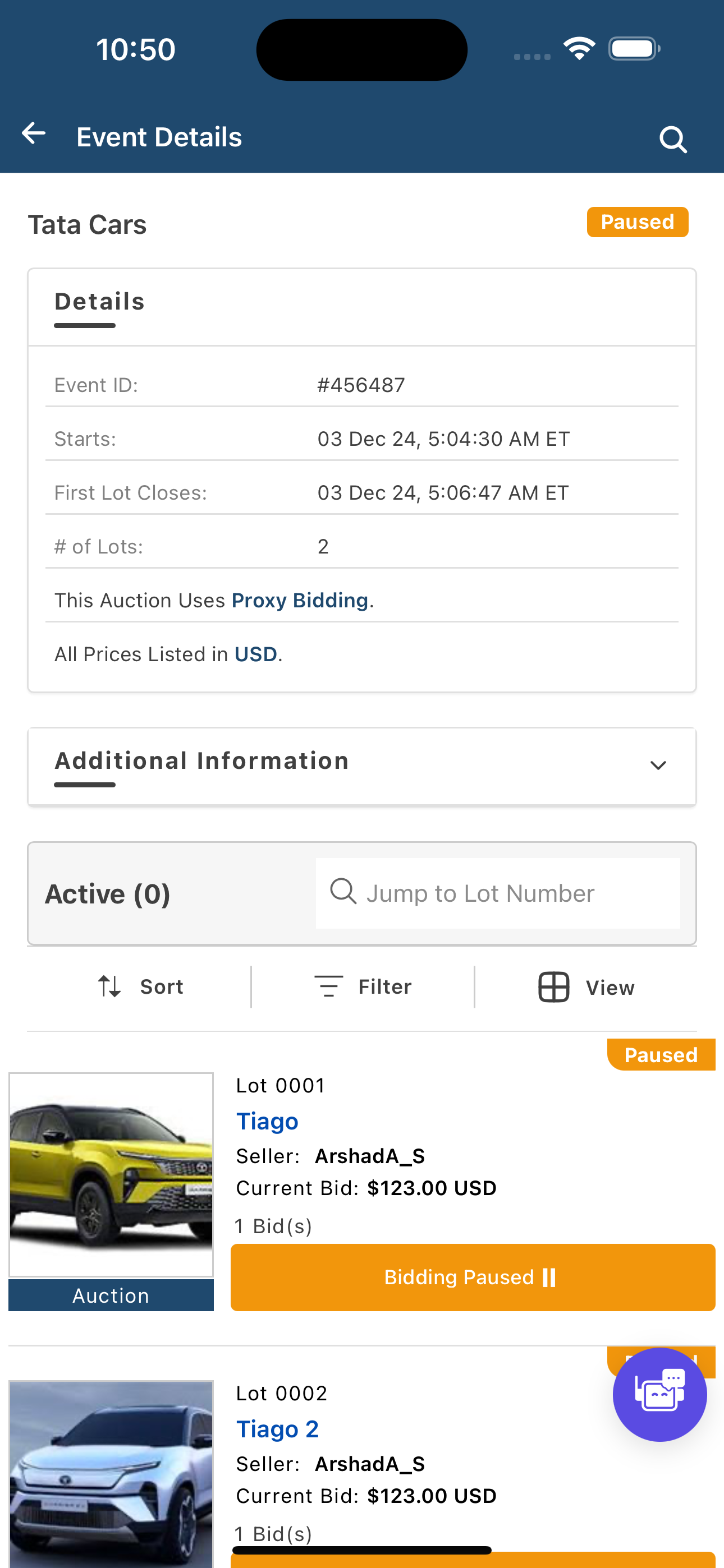 AuctionWorx Events Mobile screenshot 3