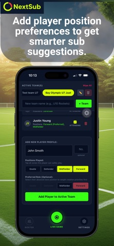 NextSub Soccer Subs App Screenshot 4 of 8