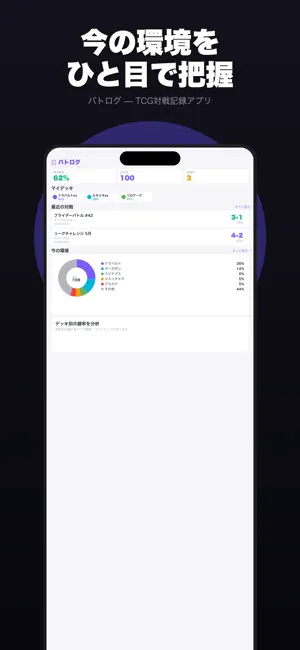 バトログ - TCG対戦記録&勝率分析 screenshot 1