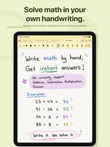Lemon Notes: Pdf, Docs, Study iPad screenshot