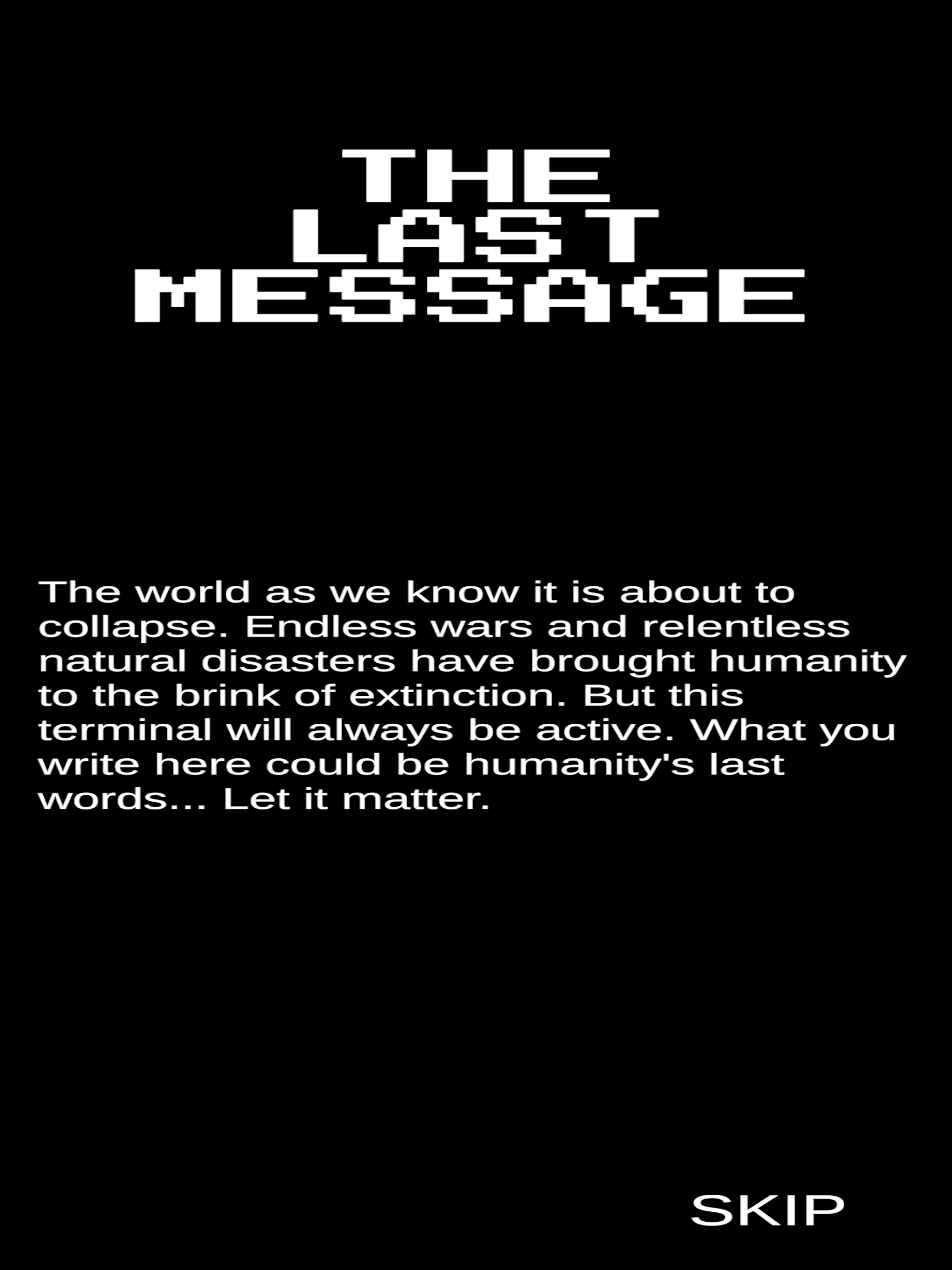 The Last Message: Terminal
