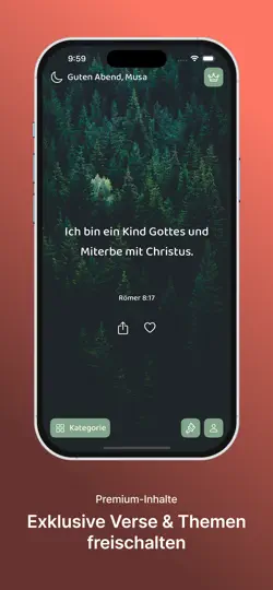 Screenshot von Blessio - Tägliche Bibelverse auf dem iPhone 4