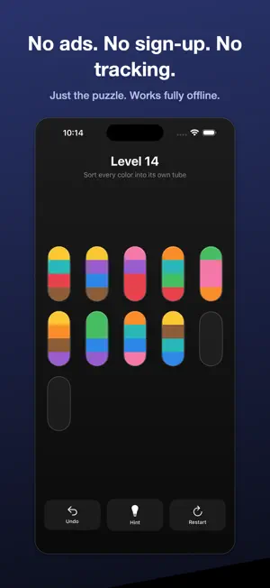 Hue Tubes: Color Sort Puzzle screenshot 3