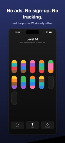 Hue Tubes: Color Sort Puzzle screenshot 3