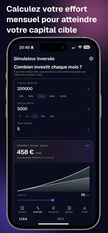 Monevia : simulateur d'épargne screenshot 10 of 10