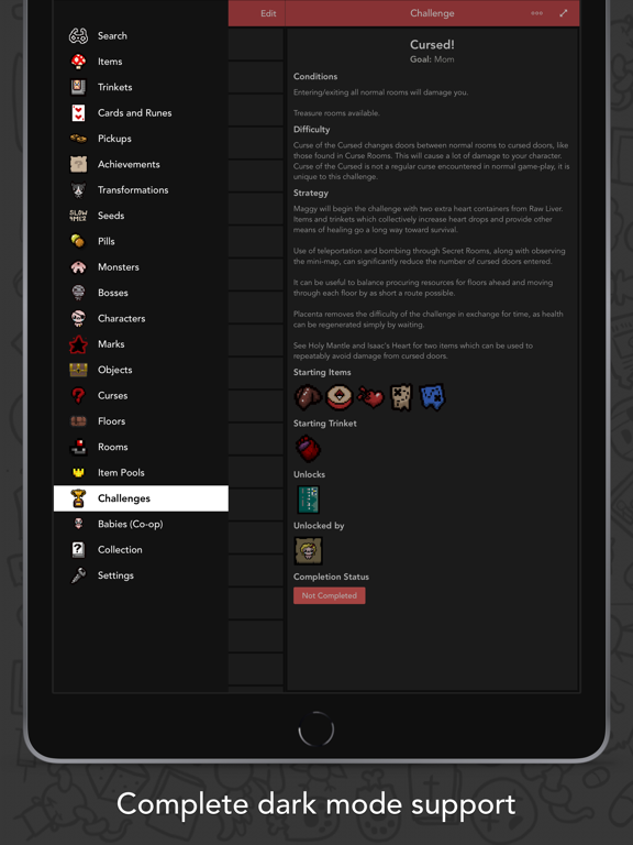 Screenshot #6 pour Guide+ for Binding of Isaac