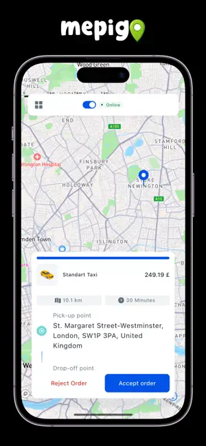 Mepigo Driver screenshot 1