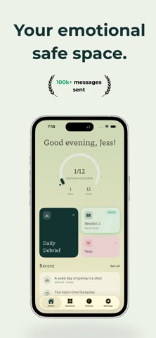 Venty - Emotional Support iPhone screenshot