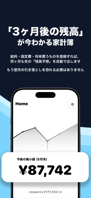 Sakimi - 残高予測・先読み家計簿 screenshot 1