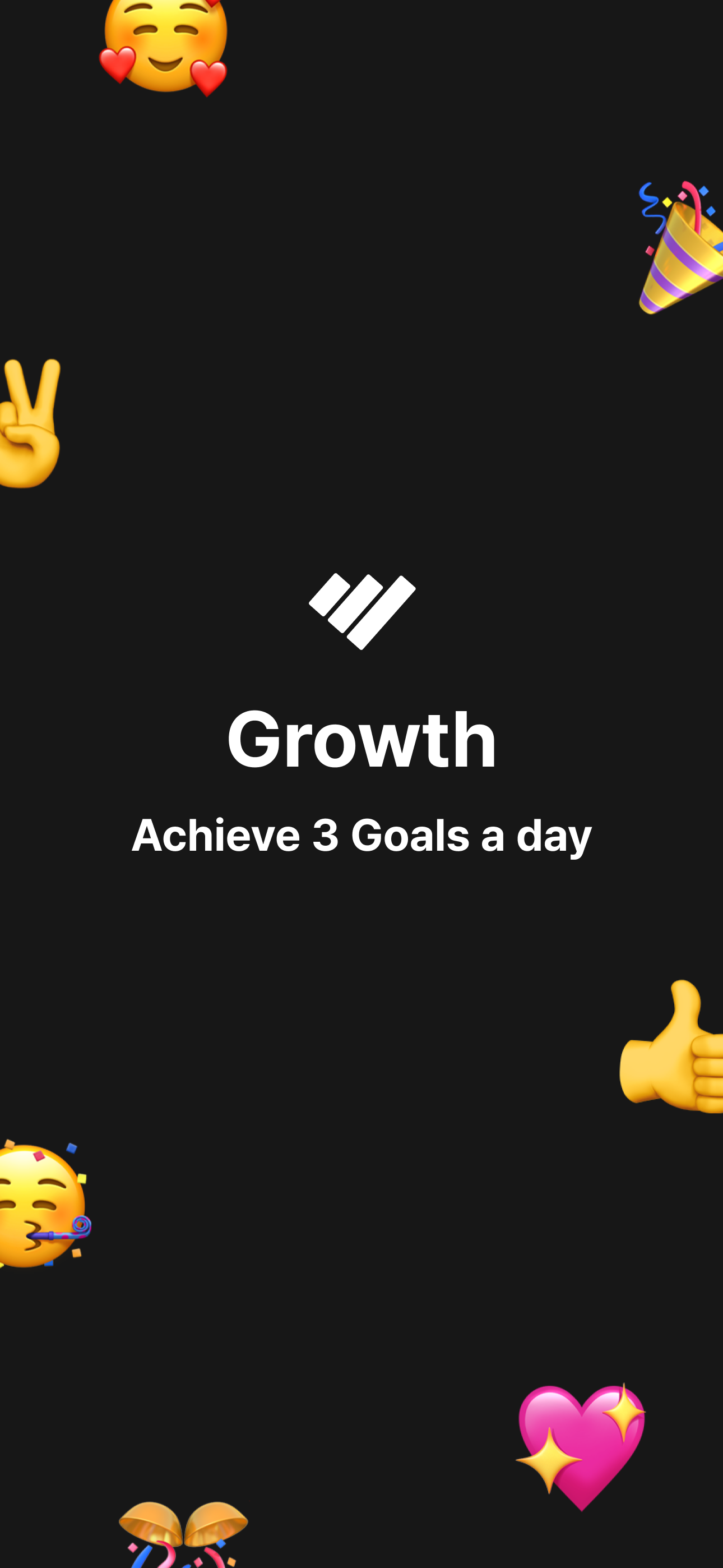 Growth - Achieve 3 Goals a day screenshot 1