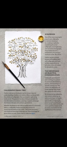 Calligraphy Crush Magazine iPhone screenshot