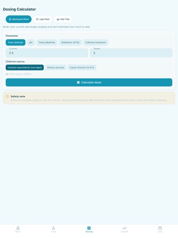 Poolary iPad screenshot