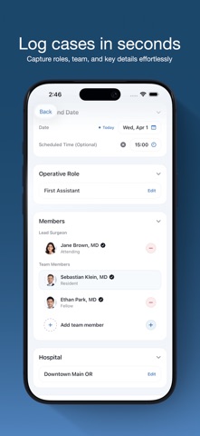 Blue Ledger: Surgical Case Log screenshot