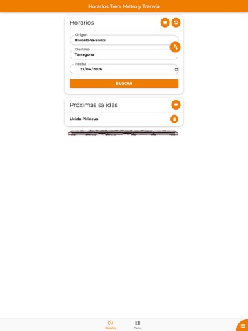 Horarios Tren, Metro y Tranvía iPad screenshot