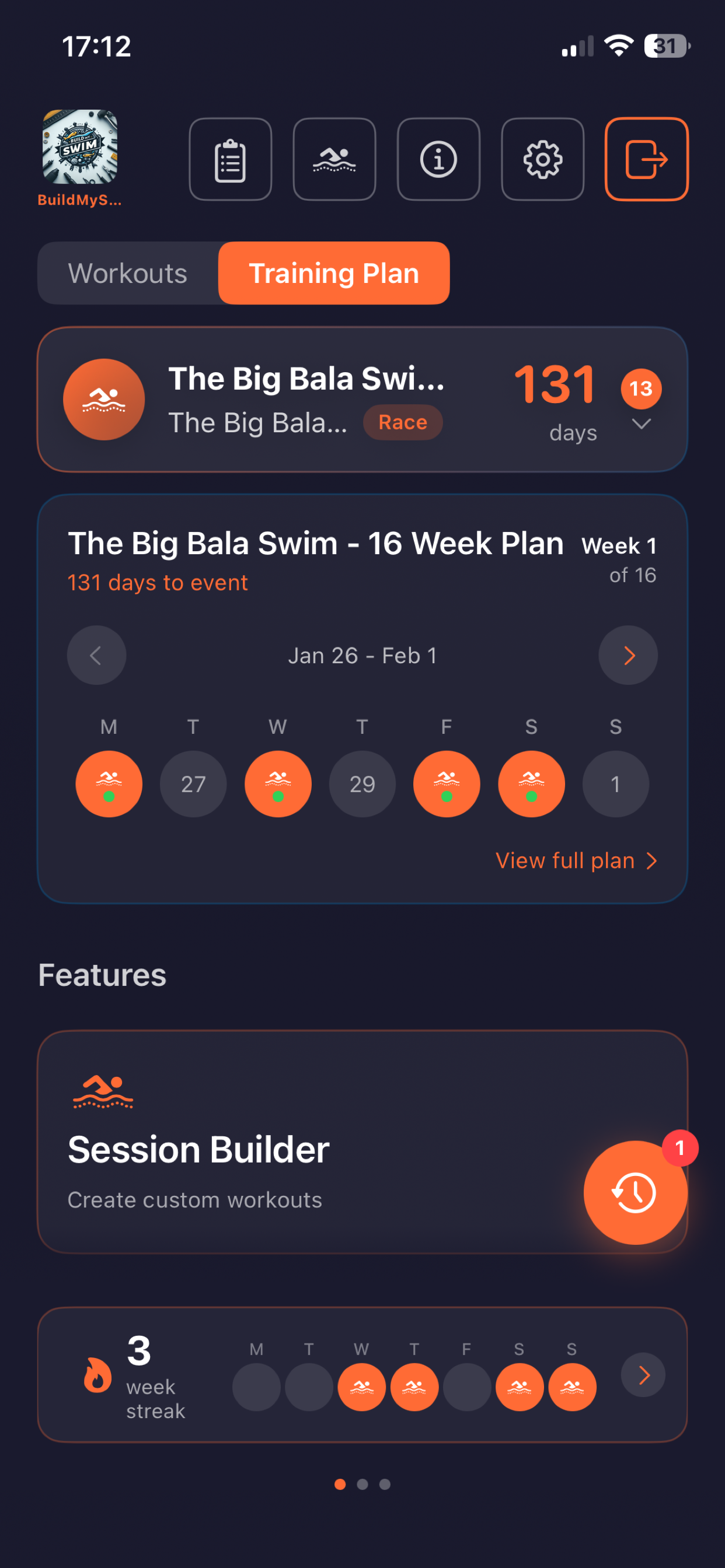 BuildMySwim screenshot 3