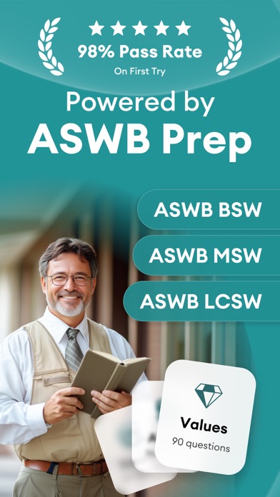 ASWB Exam Prep Practice 2026 iPhone screenshot 1 - Education app