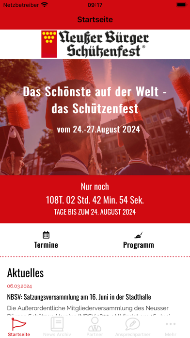 Neusser Bürger-Schützen-Verein Screenshot
