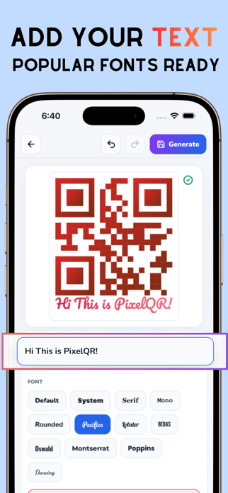 Pixel QR: QR Code Generator Screenshot 6 of 9
