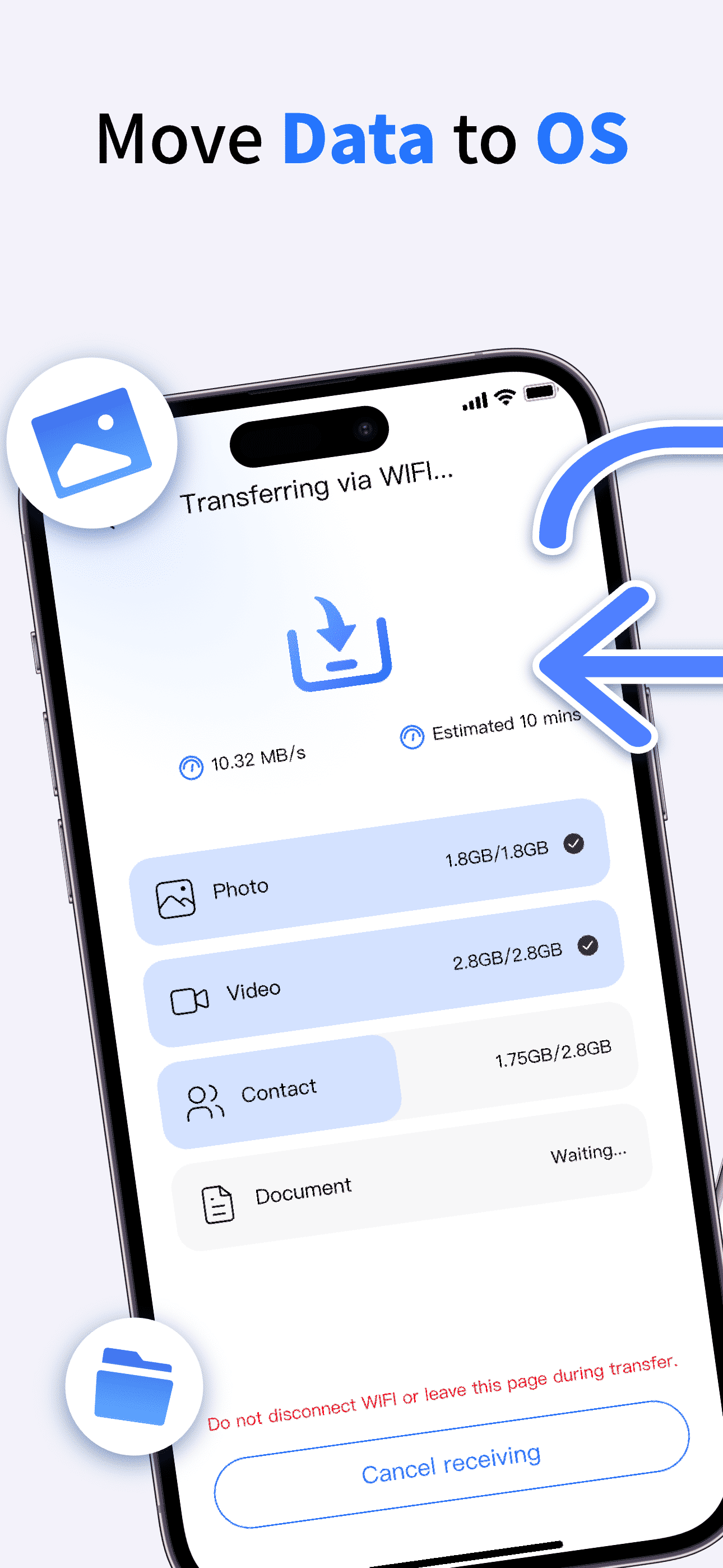 Data Transfer Move to OS
