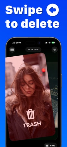 Delete Photo Swipe | PrunePic iPhone screenshot