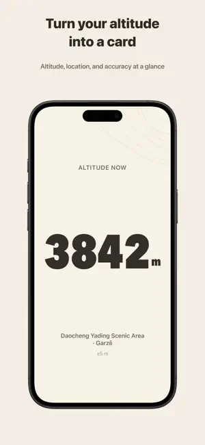PeakCard: Live Altimeter screenshot 1