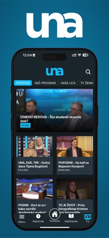 UNA TV screenshot