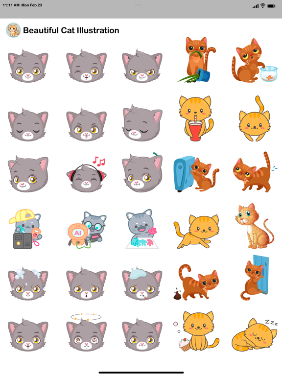 Screenshot #5 pour Beautiful Cat Illustrations