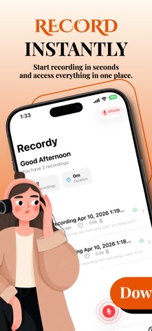 Record - Audio, Voice, Smart Screenshot 2 of 5