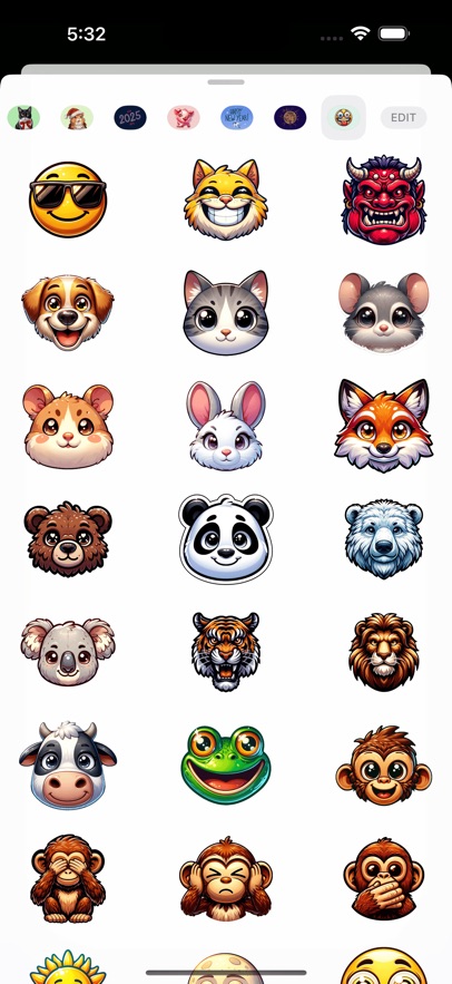 Very Expressive Emoji Stickers