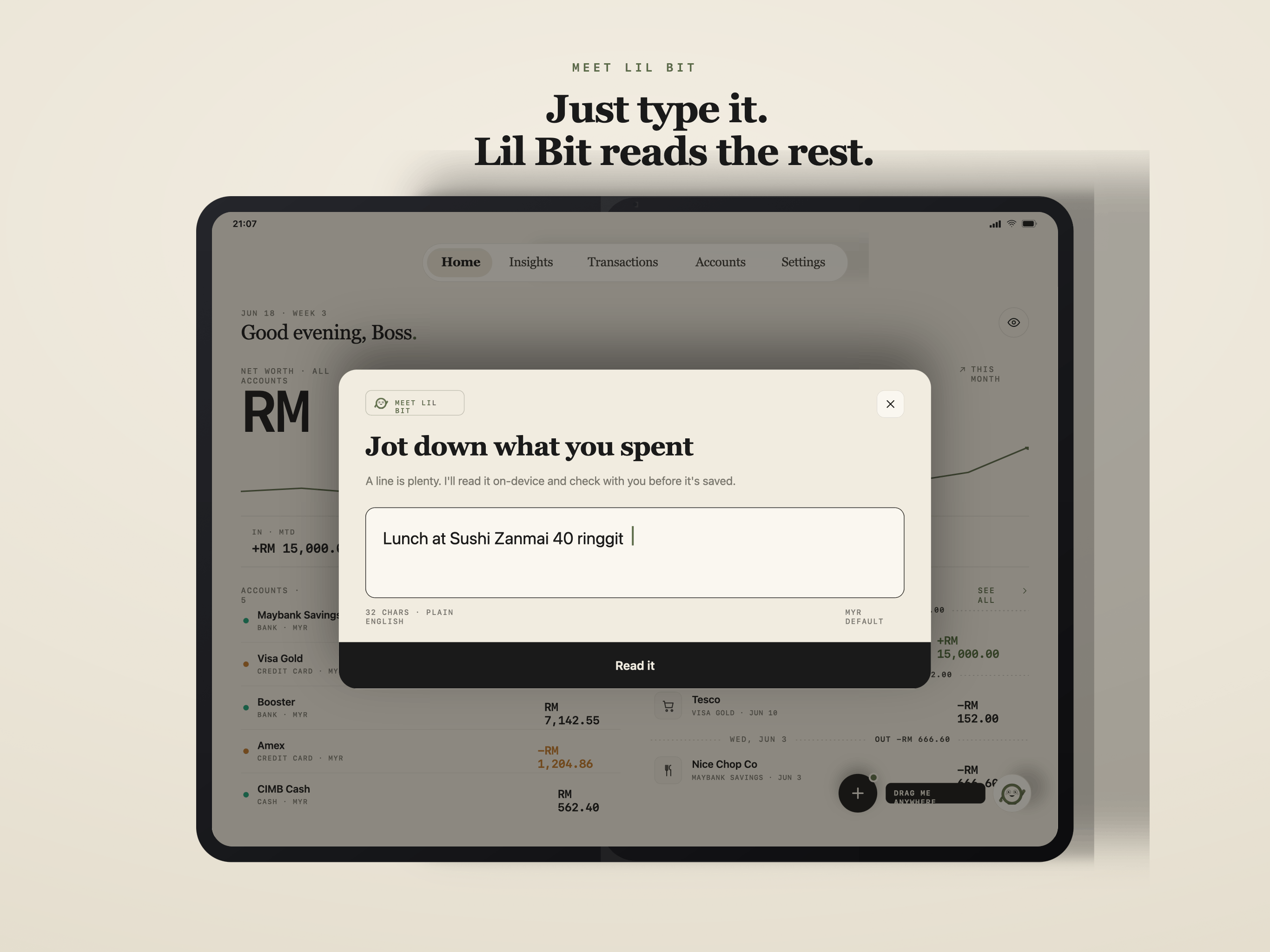 Spent. — Spending Tracker