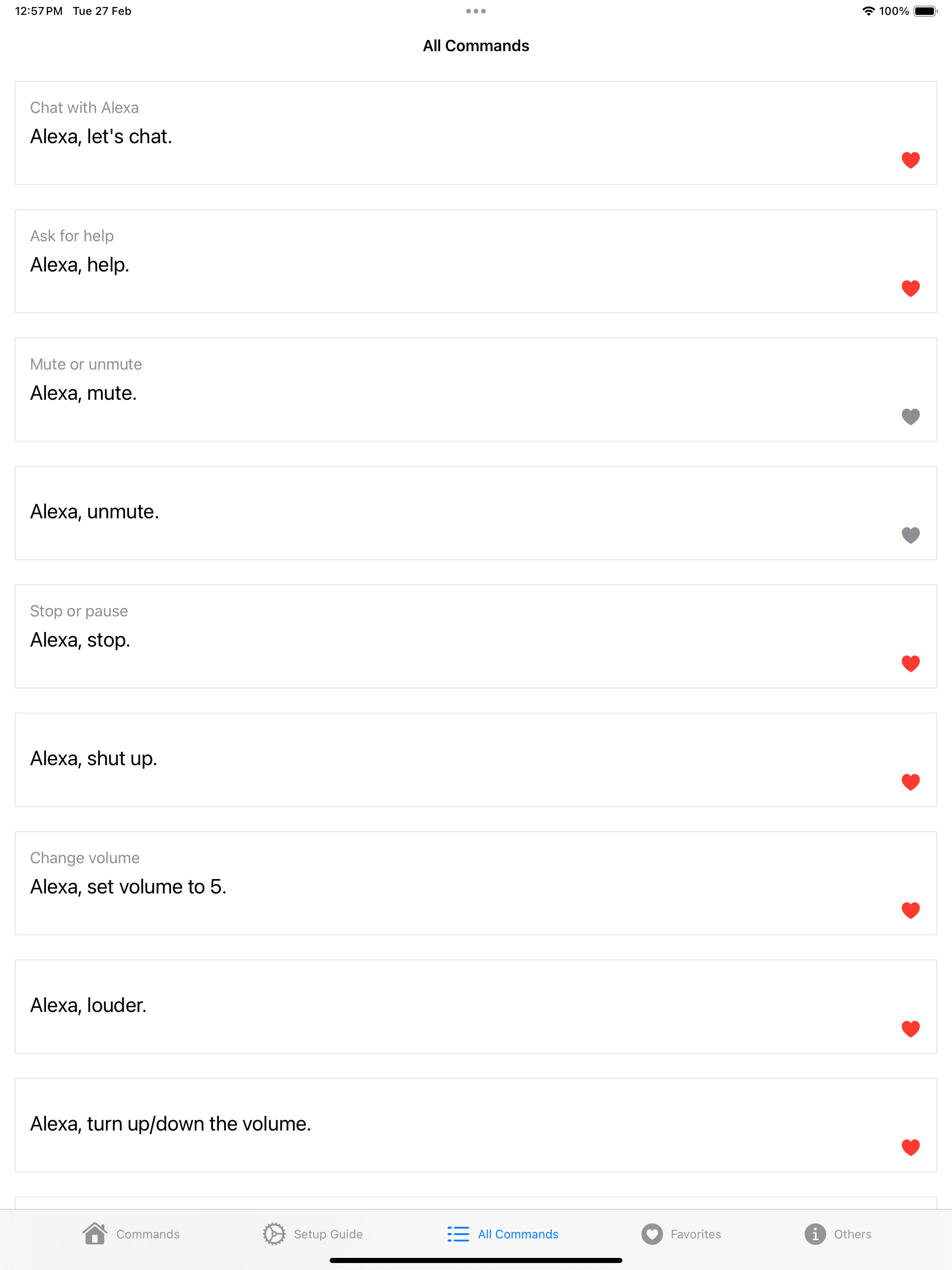 Commands for Echo Dot