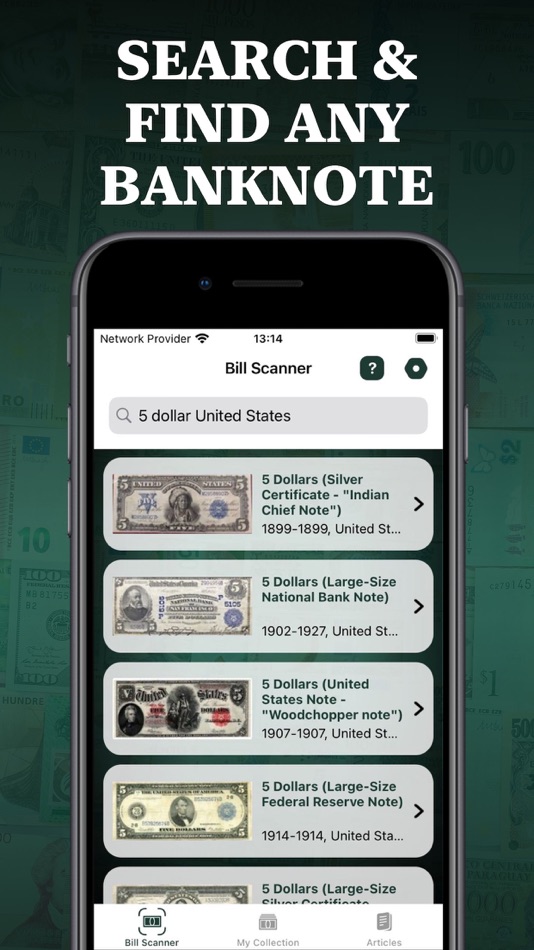 #5. Dollar Bill Scanner (iOS) Podle: Uladzislau Yanushka