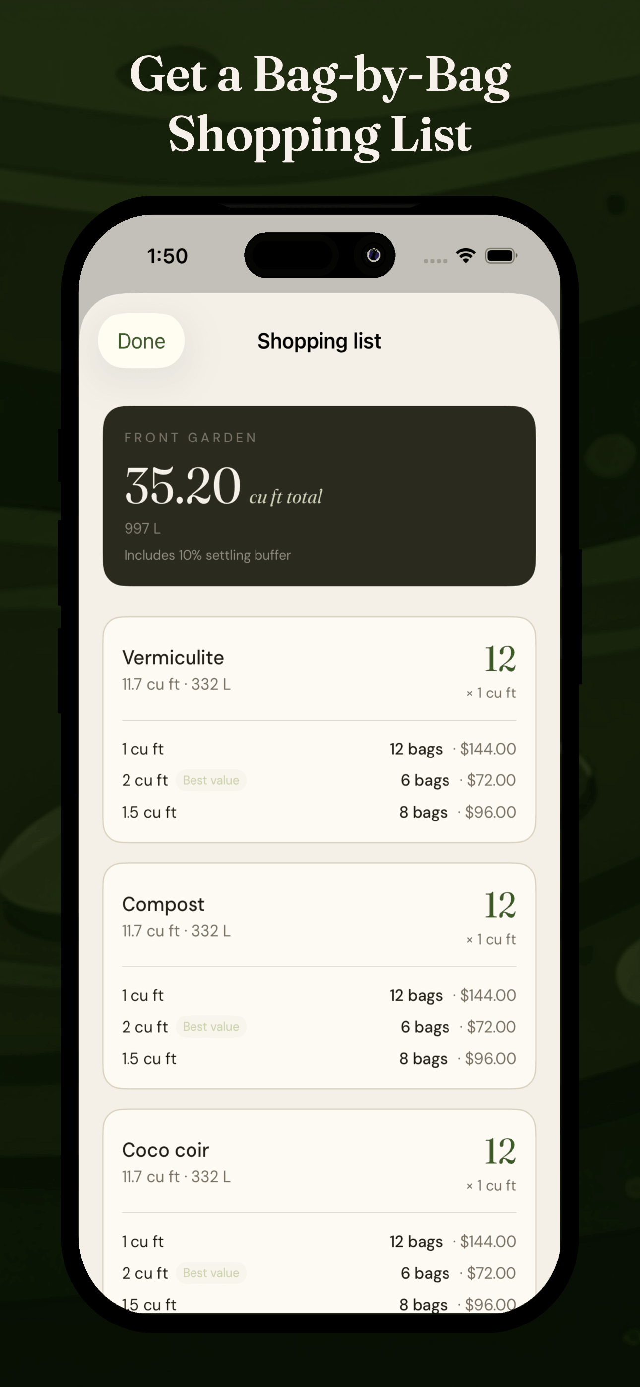 Raised Bed Soil Calculator screenshot 5
