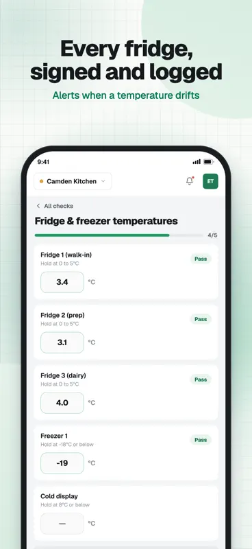 Blueroll: HACCP Checklists screenshot 6 of 7