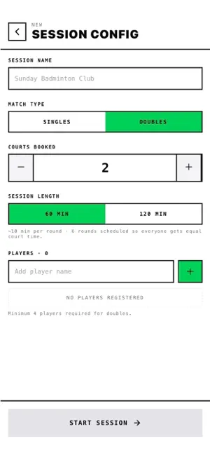 Shuttlebug Badminton Tracker screenshot 2