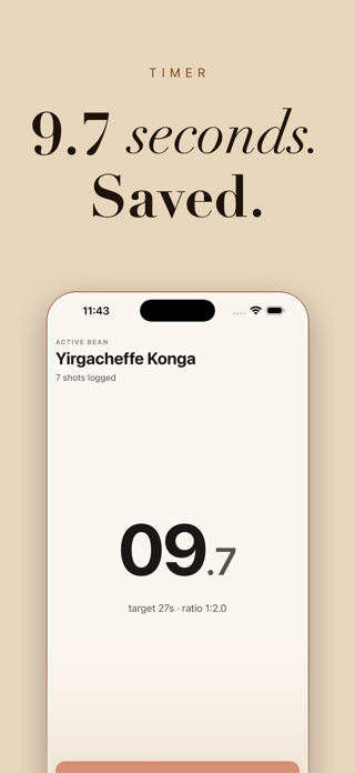 Pull Espresso Log Screenshot 2 of 5