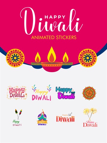 Animated Fireworks Emojis iPad screenshot
