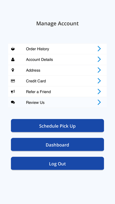 WashClub Laundry Dry Cleaning Screenshot