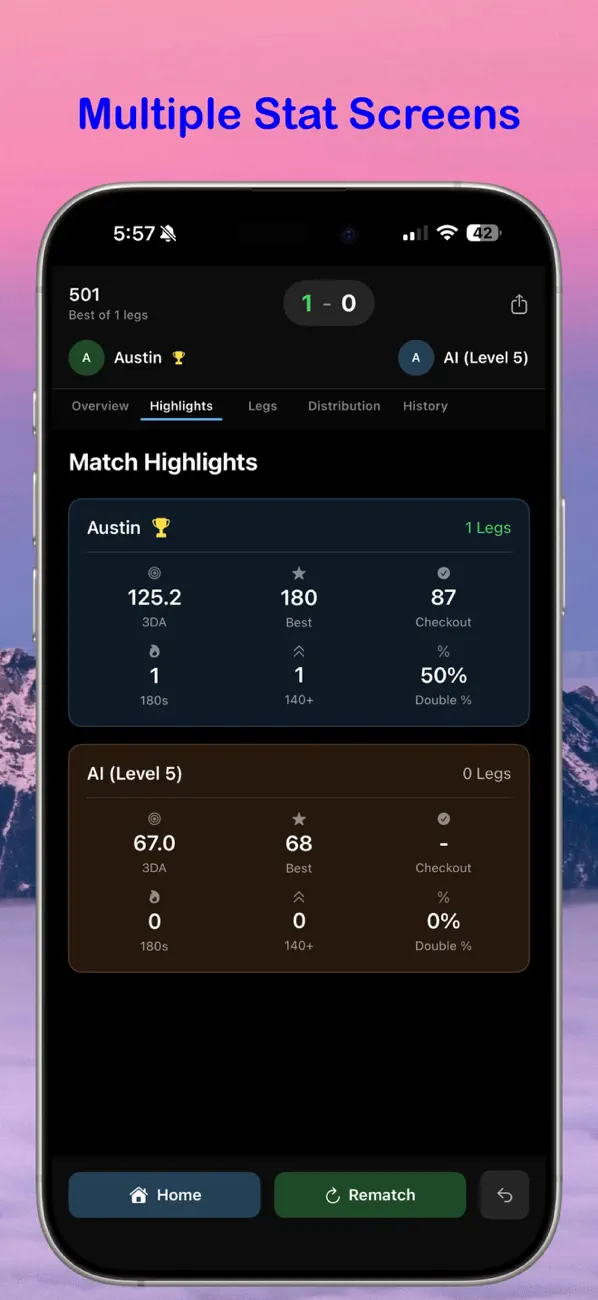 Target Track Darts Screenshot 1