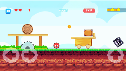 Plants Ball 4 - Red Ball Game Screenshot
