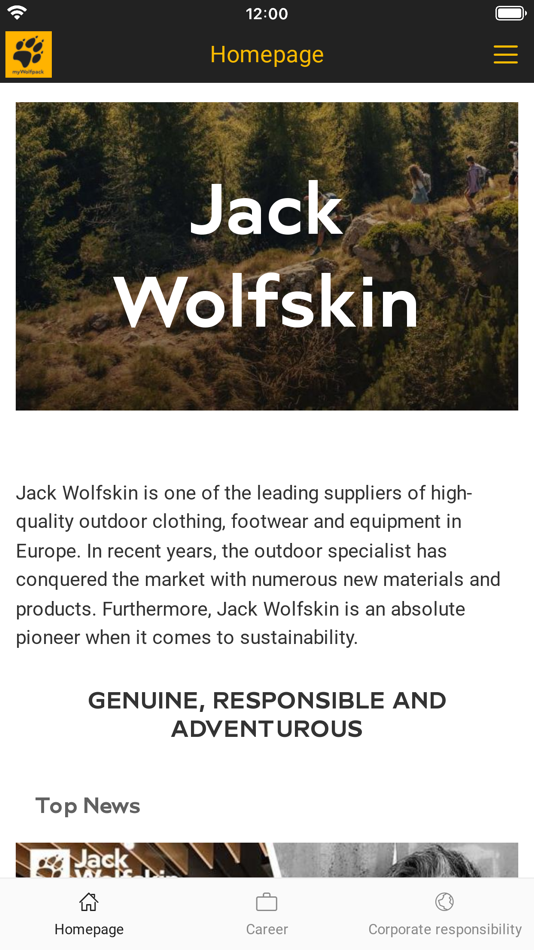 #1. myWolfpack by Jack Wolfskin (iOS) Podle: Jack Wolfskin