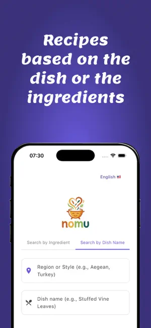 Nomu - AI Recipes & Cooking screenshot 1